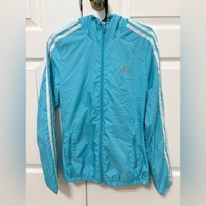Adidas Turquoise Windbreaker Jacket